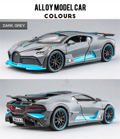 Bugatti Divo 1/32 – Metalowy Model Samochodu z Efektami Świetlnymi Zabawka Kolekcjonerska dla Chłopców