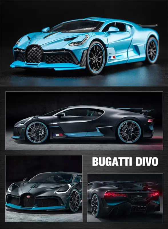 Bugatti Divo 1/32 – Metalowy Model Samochodu z Efektami Świetlnymi Zabawka Kolekcjonerska dla Chłopców