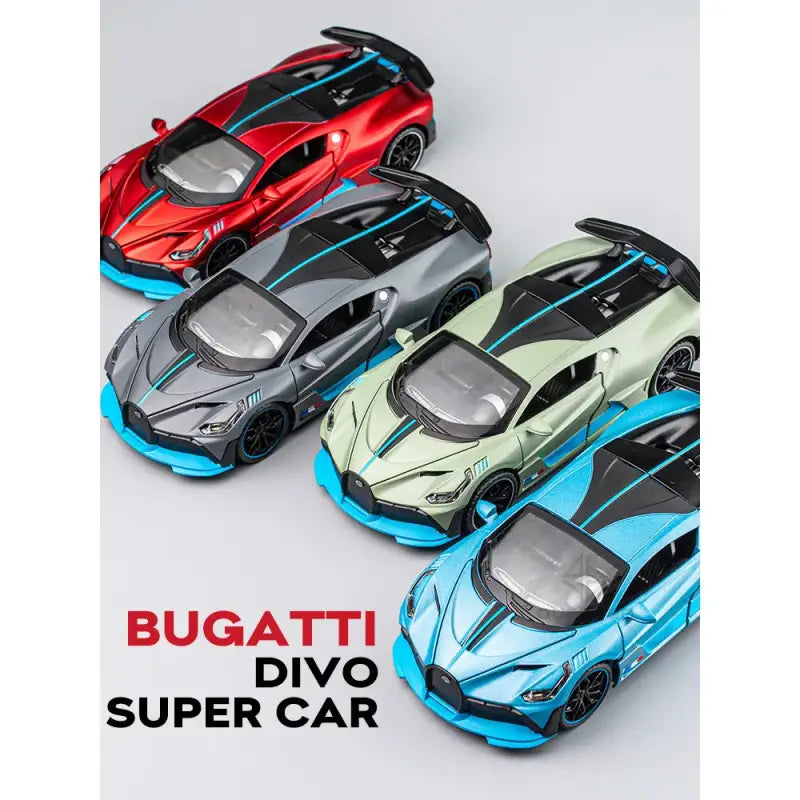 Bugatti Divo 1/32 – Metalowy Model Samochodu z Efektami Świetlnymi Zabawka Kolekcjonerska dla Chłopców