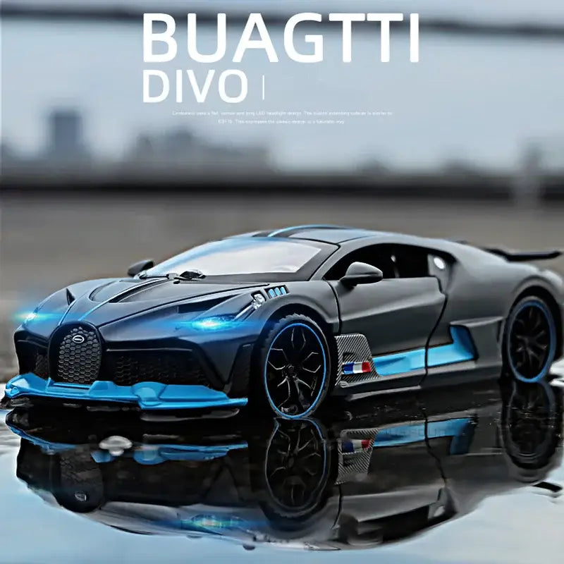 Bugatti Divo 1/32 – Metalowy Model Samochodu z Efektami Świetlnymi Zabawka Kolekcjonerska dla Chłopców