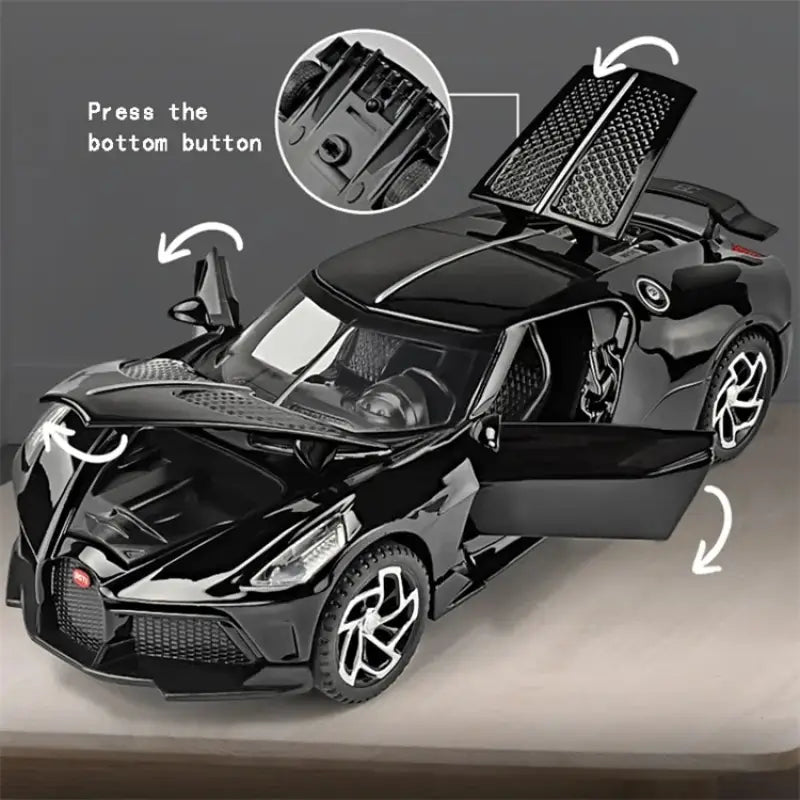 BGT La Voiture Noire 1:32 – Metalowy Model Samochodu Kolekcjonerska Replika Limitowana Edycja
