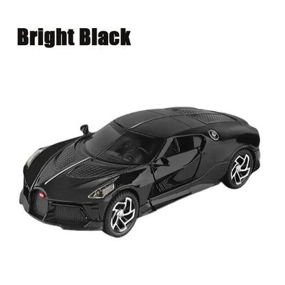 BGT La Voiture Noire 1:32 – Metalowy Model Samochodu Kolekcjonerska Replika Limitowana Edycja - Jasno-czarny