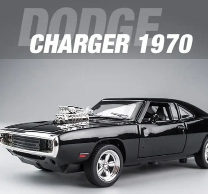 Charger 1970 1/32 – Metalowy Model Samochodu Die-Cast - Czarny z pudełkiem
