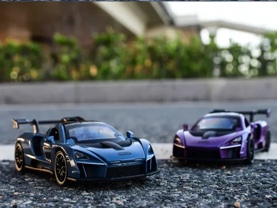 Chevrolet Camaro 1:32 – Metalowy Model z Otwieranymi Drzwiami i Efektami Dźwiękowymi - Niebieski