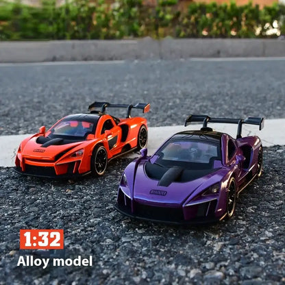 Chevrolet Camaro 1:32 – Metalowy Model z Otwieranymi Drzwiami i Efektami Dźwiękowymi - Niebieski