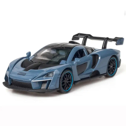 Chevrolet Camaro 1:32 – Metalowy Model z Otwieranymi Drzwiami i Efektami Dźwiękowymi - Niebieski