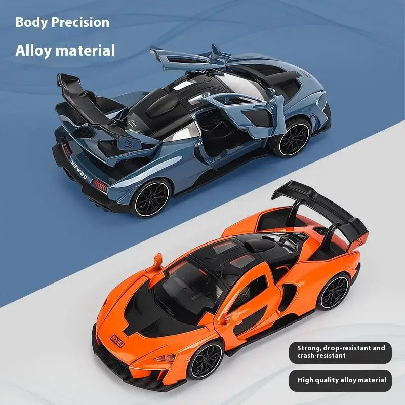 Chevrolet Camaro 1:32 – Metalowy Model z Otwieranymi Drzwiami i Efektami Dźwiękowymi - Niebieski