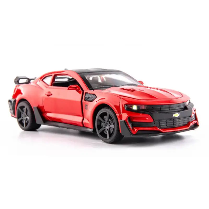 Chevrolet Camaro 1:32 – Metalowy Model z Otwieranymi Drzwiami i Efektami Dźwiękowymi - Czerwony