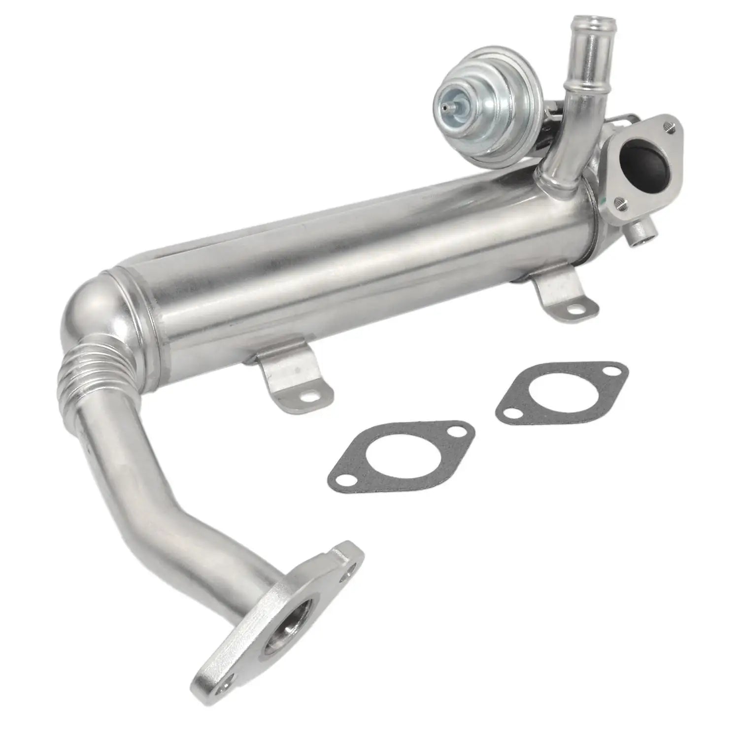 Srebrny metaliczny zawór egr 03g131512ad z chłodnicą do skoda audi jetta tdi sedan tdi sedan 4-door