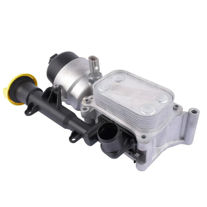 Ap01 oil cooler for fiat doblo opel astra 2010fwd169066 opel with silver metallic housing transparent cover and yellow cap