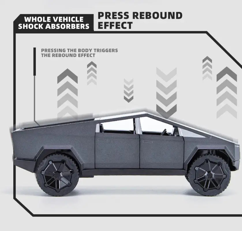 Cybertruck 1:24 – Metalowy Model Pickup z Dźwiękiem i Światłem