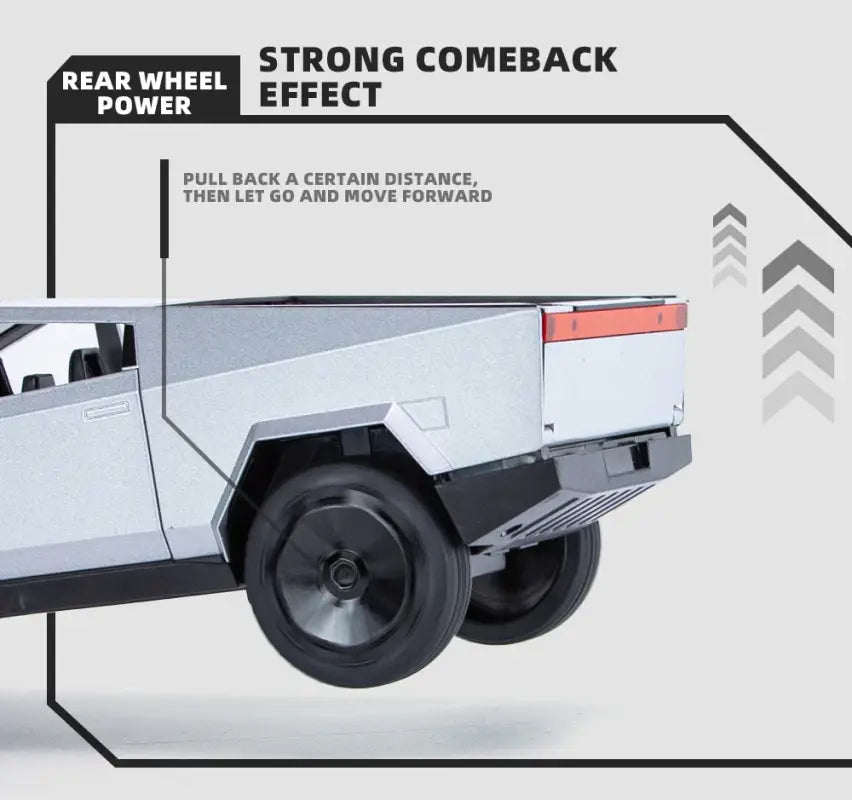 Cybertruck 1:24 – Metalowy Model Pickup z Dźwiękiem i Światłem