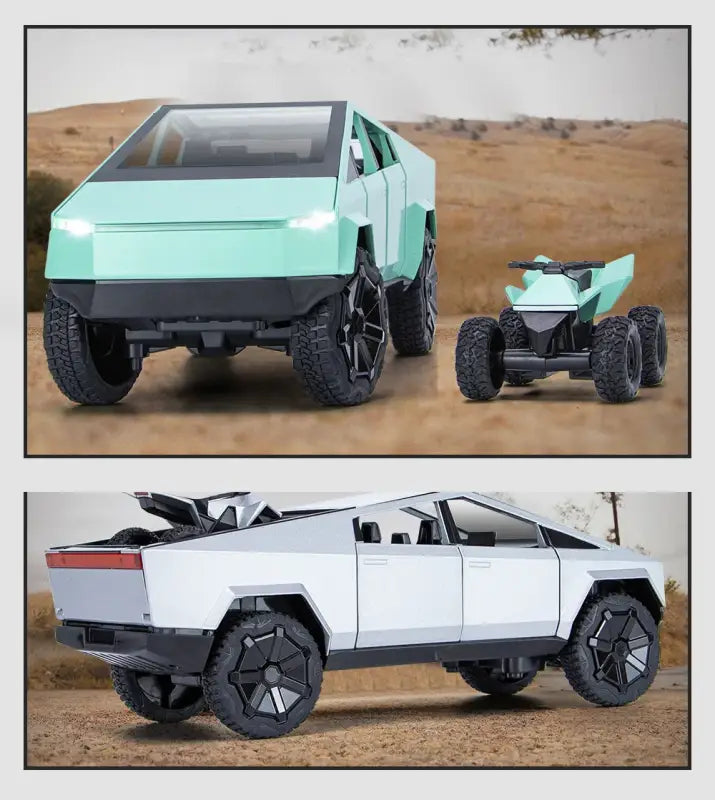 Cybertruck 1:24 – Metalowy Model Pickup z Dźwiękiem i Światłem