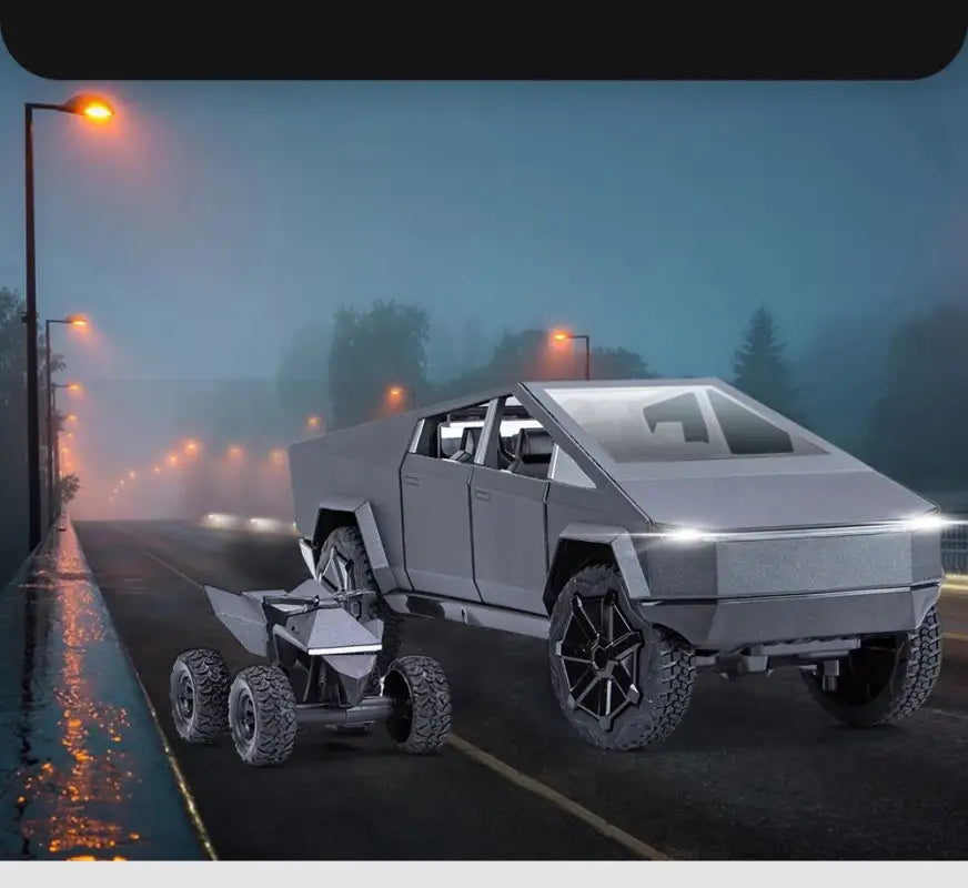 Cybertruck 1:24 – Metalowy Model Pickup z Dźwiękiem i Światłem