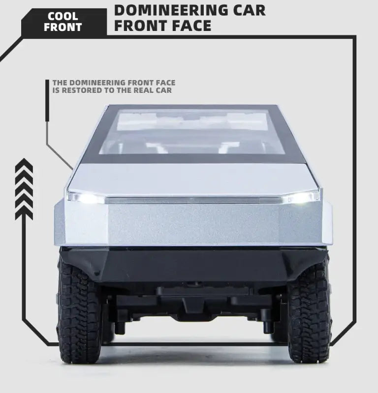 Cybertruck 1:24 – Metalowy Model Pickup z Dźwiękiem i Światłem