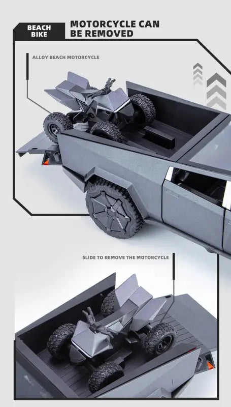 Cybertruck 1:24 – Metalowy Model Pickup z Dźwiękiem i Światłem