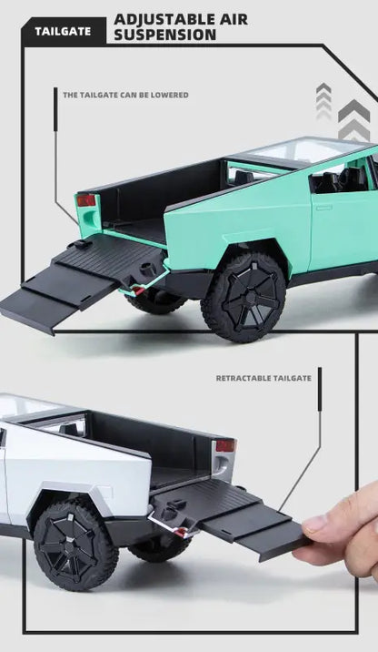 Cybertruck 1:24 – Metalowy Model Pickup z Dźwiękiem i Światłem
