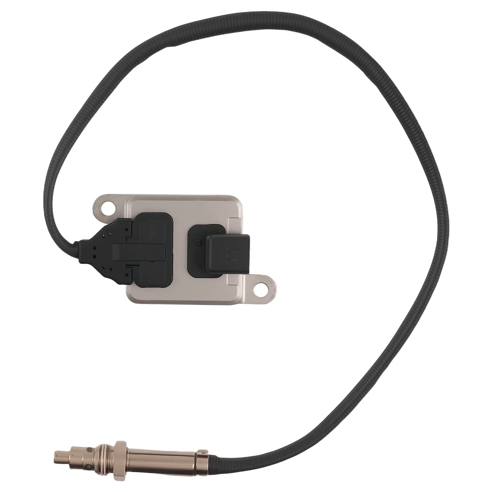 Srebrny czujnik nox do opel vauxhall zafira mk3 tourer 1.6 cdti 2013-2018 z czarnym przewodem i metallicznym czujnikiem