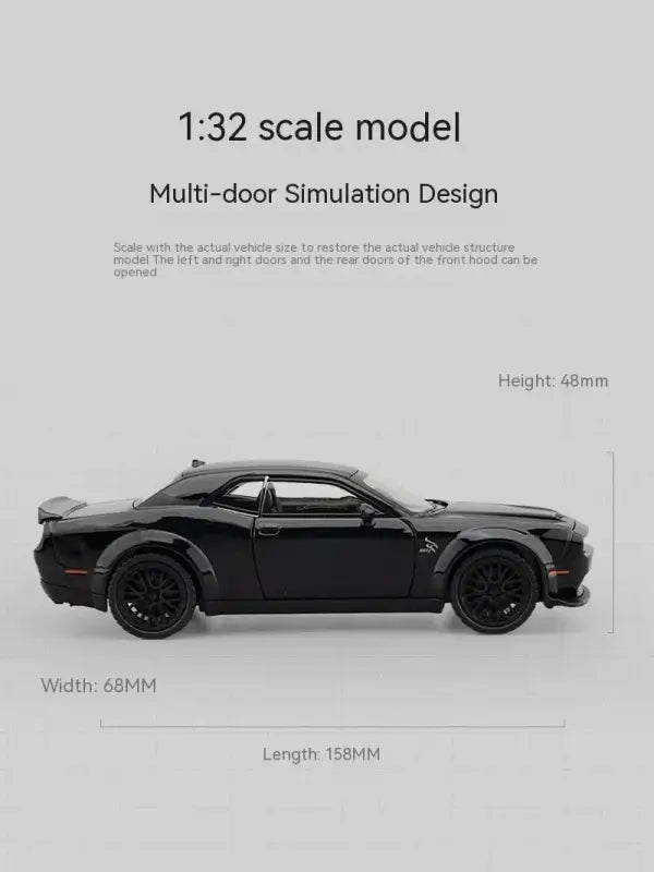 Dodge Challenger Hellcat 1:32 – Metalowy Model Z Efektami Dźwiękowymi