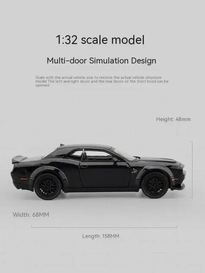 Dodge Challenger Hellcat 1:32 – Metalowy Model Z Efektami Dźwiękowymi
