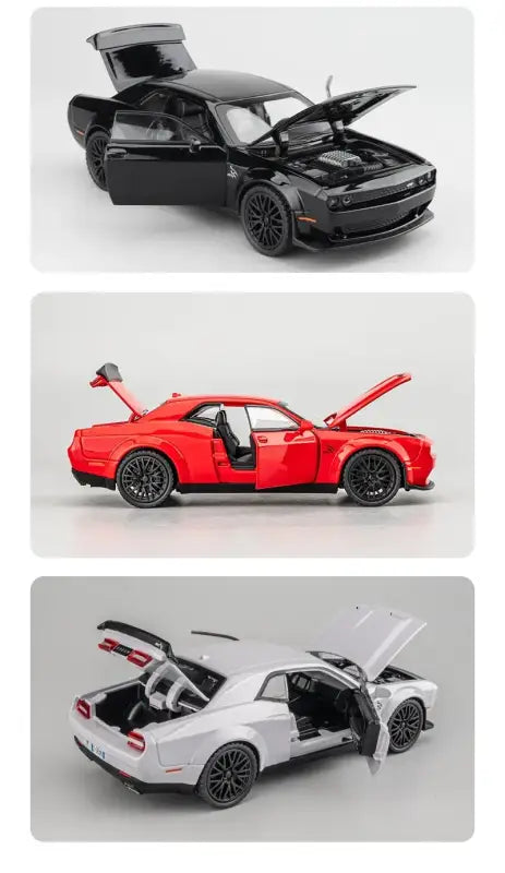 Dodge Challenger Hellcat 1:32 – Metalowy Model Z Efektami Dźwiękowymi