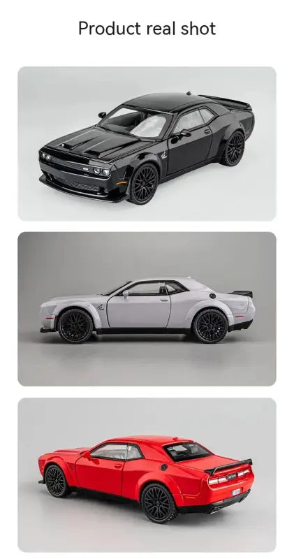 Dodge Challenger Hellcat 1:32 – Metalowy Model Z Efektami Dźwiękowymi