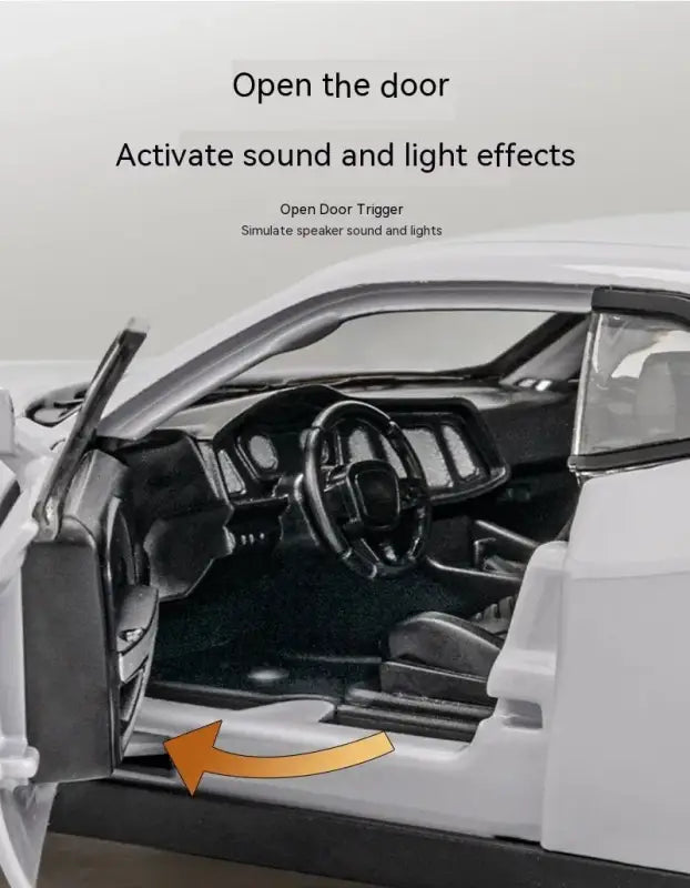 Dodge Challenger Hellcat 1:32 – Metalowy Model Z Efektami Dźwiękowymi