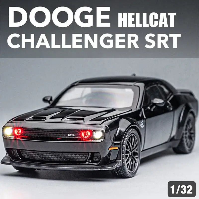 Dodge Challenger Hellcat 1:32 – Metalowy Model Z Efektami Dźwiękowymi