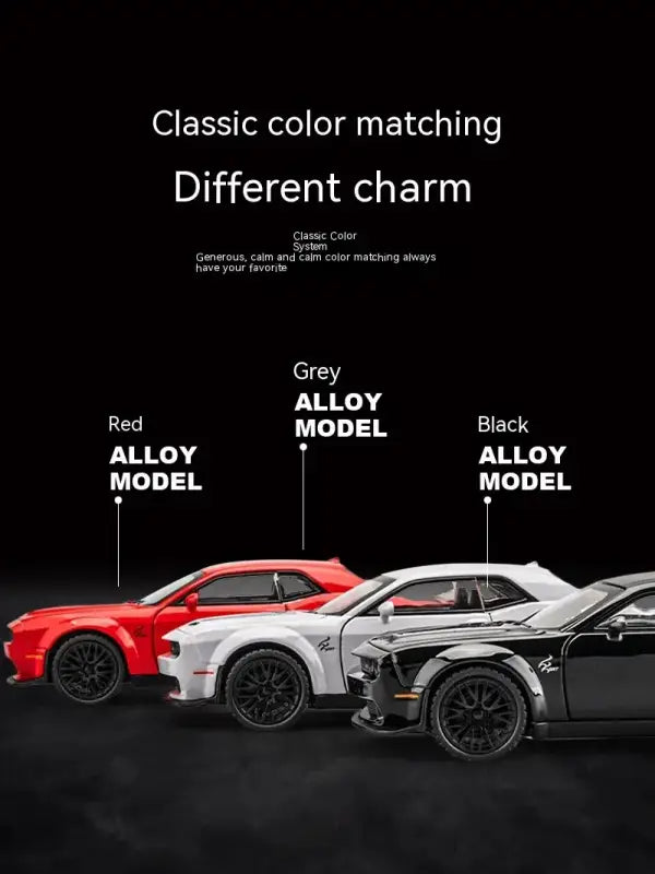 Dodge Challenger Hellcat 1:32 – Metalowy Model Z Efektami Dźwiękowymi