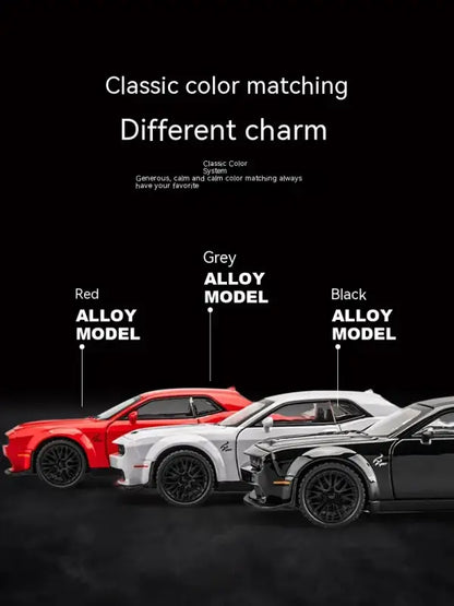 Dodge Challenger Hellcat 1:32 – Metalowy Model Z Efektami Dźwiękowymi