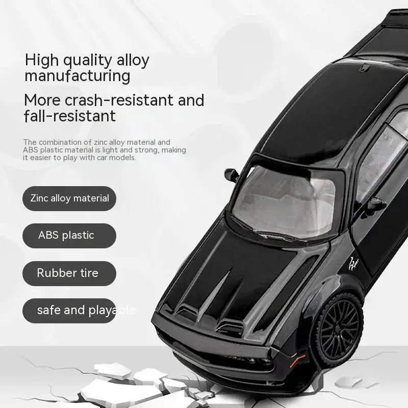 Dodge Challenger Hellcat 1:32 – Metalowy Model Z Efektami Dźwiękowymi