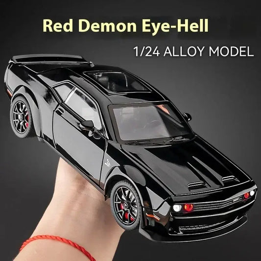 Dodge Challenger SRT Hellcat Redeye 1:24 – Metalowy Model Samochodu Muscularnego