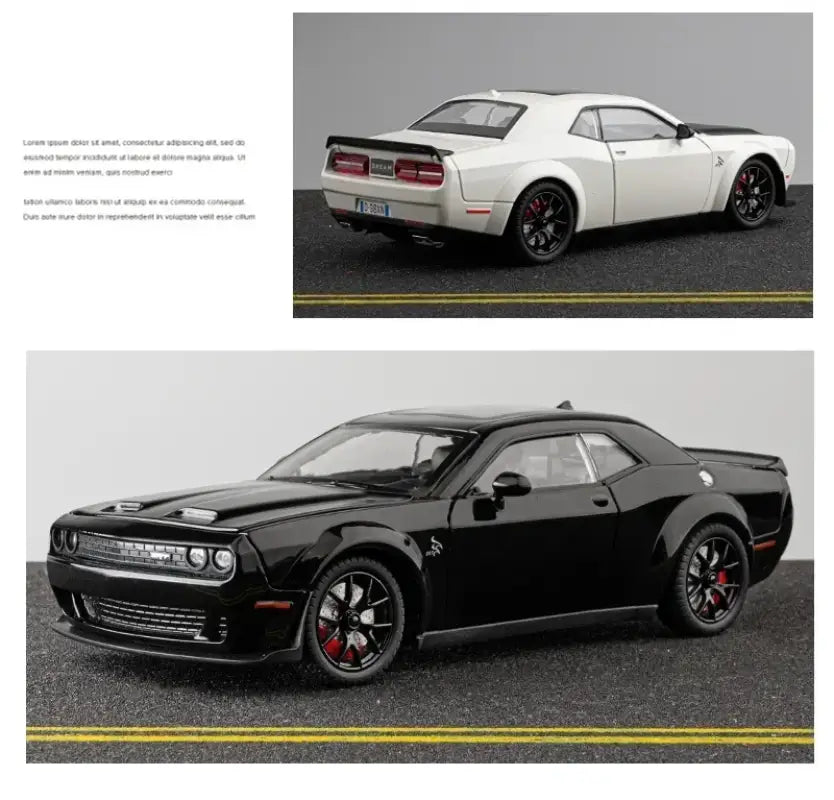 Dodge Challenger SRT Hellcat Redeye 1:24 – Metalowy Model Samochodu Muscularnego