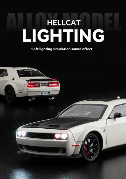 Dodge Challenger SRT Hellcat Redeye 1:24 – Metalowy Model Samochodu Muscularnego