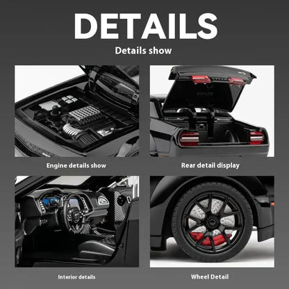 Dodge Challenger SRT Hellcat Redeye 1:24 – Metalowy Model Samochodu Muscularnego