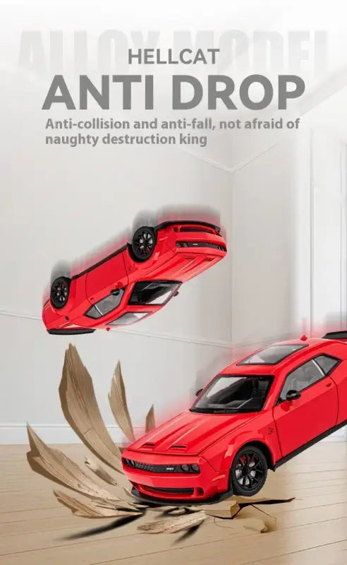 Dodge Challenger SRT Hellcat Redeye 1:24 – Metalowy Model Samochodu Muscularnego