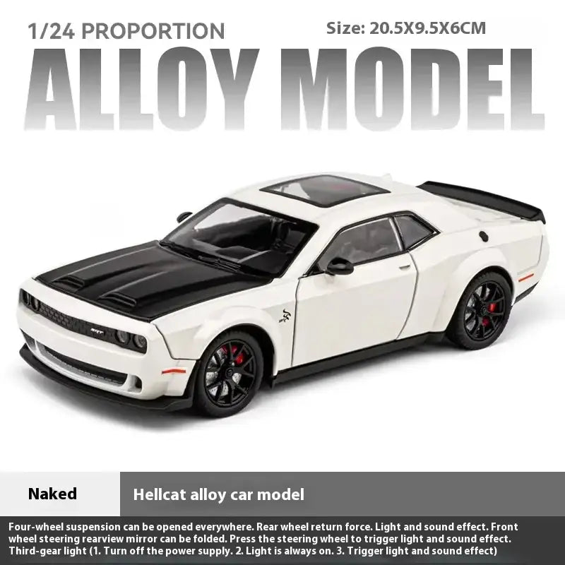 Dodge Challenger SRT Hellcat Redeye 1:24 – Metalowy Model Samochodu Muscularnego