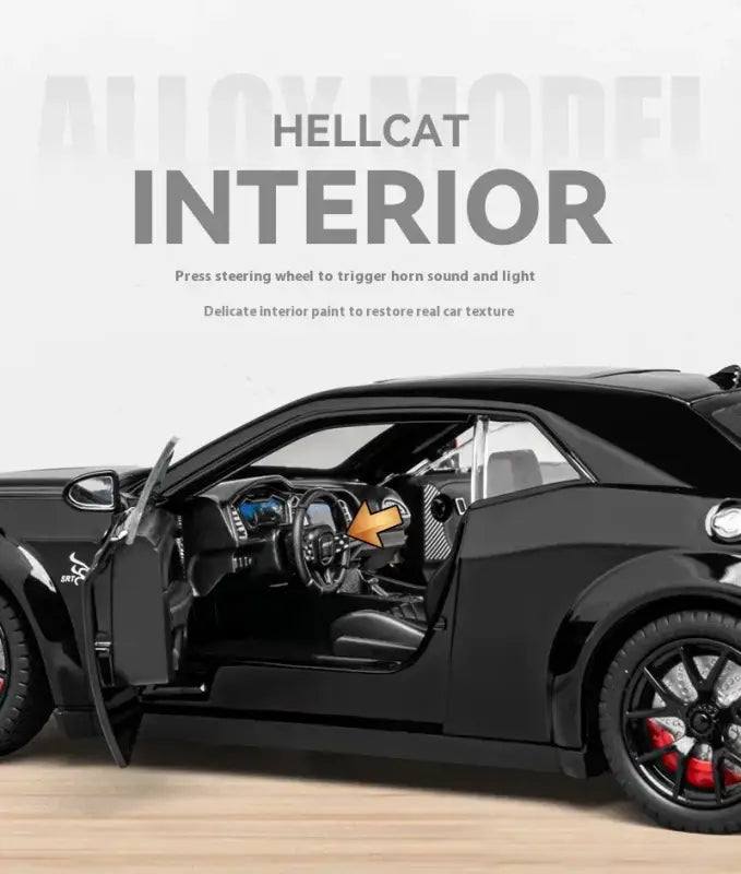 Dodge Challenger SRT Hellcat Redeye 1:24 – Metalowy Model Samochodu Muscularnego
