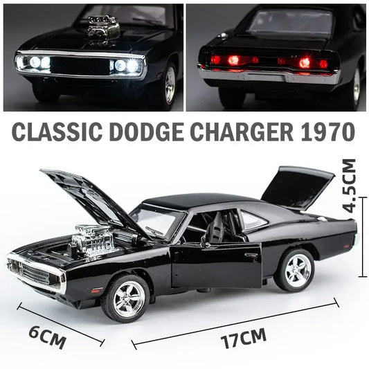 Dodge Charger 1970 1:32 – Metalowy Model z Efektami Dźwiękowymi i Świetlnymi