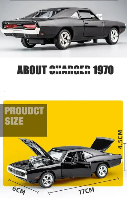 Dodge Charger 1970 1:32 – Metalowy Model z Efektami Dźwiękowymi i Świetlnymi