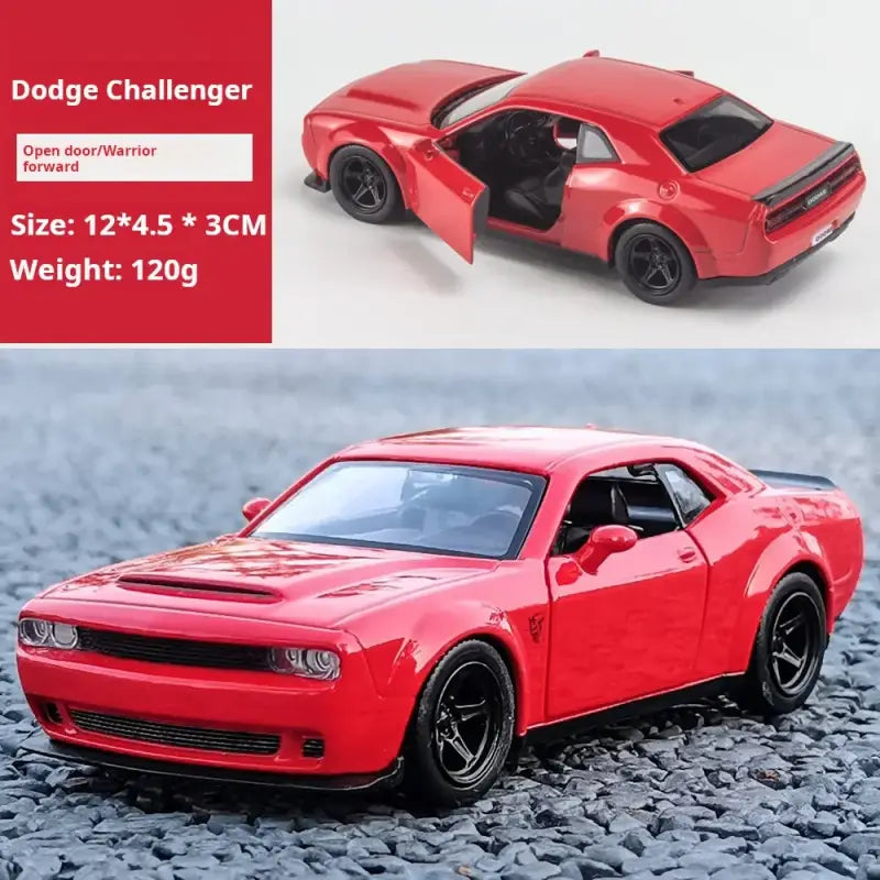 Dodge Charger 1970 1:32 – Metalowy Model z Efektami Dźwiękowymi i Świetlnymi - Czerwony