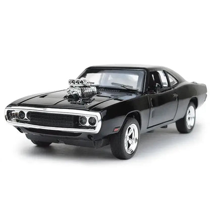 Dodge Charger 1970 1:32 – Metalowy Model z Efektami Dźwiękowymi i Świetlnymi - Czarny