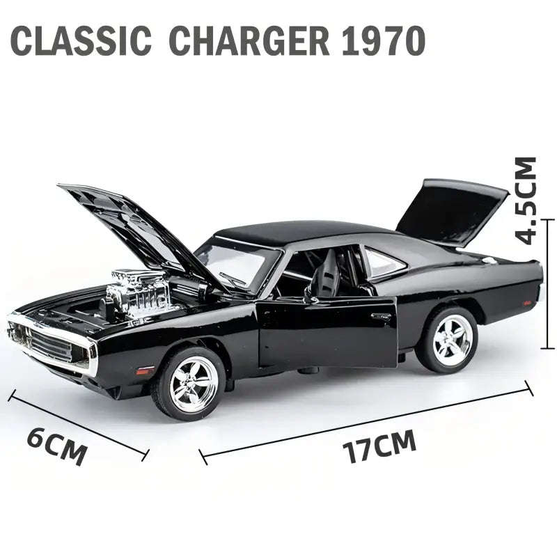 Charger 1970 Classic 1:32 – Metalowy Model Samochodu z Dźwiękiem i Światłem Zabawka Kolekcjonerska Fast & Furious