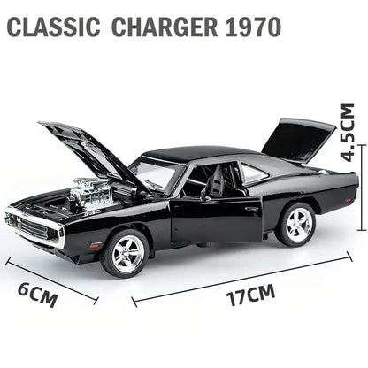 Charger 1970 Classic 1:32 – Metalowy Model Samochodu z Dźwiękiem i Światłem Zabawka Kolekcjonerska Fast & Furious
