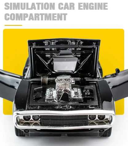 Charger 1970 Classic 1:32 – Metalowy Model Samochodu z Dźwiękiem i Światłem Zabawka Kolekcjonerska Fast & Furious