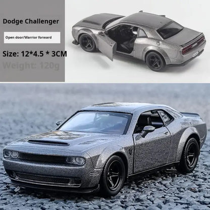 Dodge Charger 1970 1:32 – Metalowy Model z Efektami Dźwiękowymi i Świetlnymi - Szary