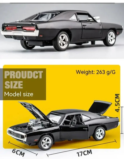 Charger 1970 1:32 – Metalowy Model Samochodu z Mechanizmem Cofania Zabawka dla Dzieci i Kolekcjonerów
