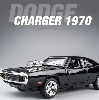 Charger 1970 1:32 – Metalowy Model Samochodu z Mechanizmem Cofania Zabawka dla Dzieci i Kolekcjonerów
