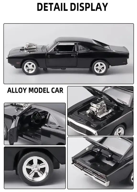 Charger 1970 1:32 – Metalowy Model Samochodu z Mechanizmem Cofania Zabawka dla Dzieci i Kolekcjonerów