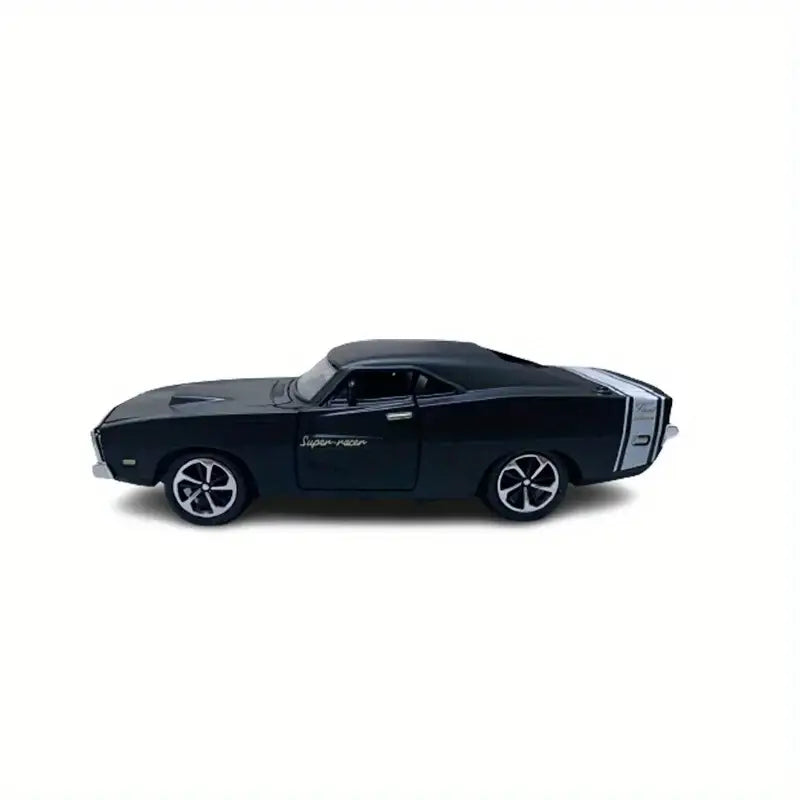 Dodge Sports Car 1:32 – Metalowy Model z Otwieranymi Drzwiami - Czarny